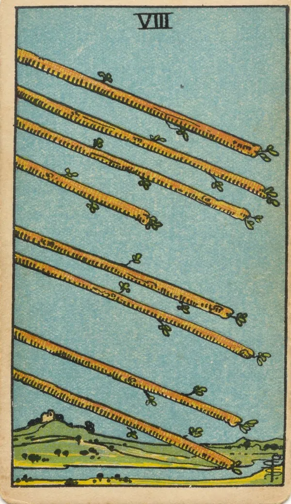 Ocho de Bastos (ilustración de 1909)