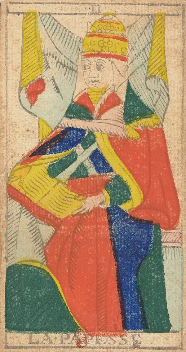 La Papesse, tarot de Marsella de Nicolas Conver