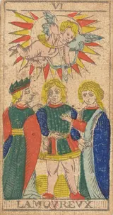 El Enamorado (L'Amoureux), tarot de Marsella