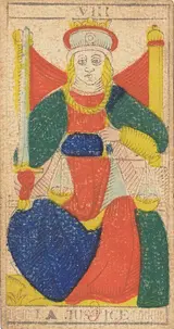 La Justicia (La Justice), tarot de Marsella