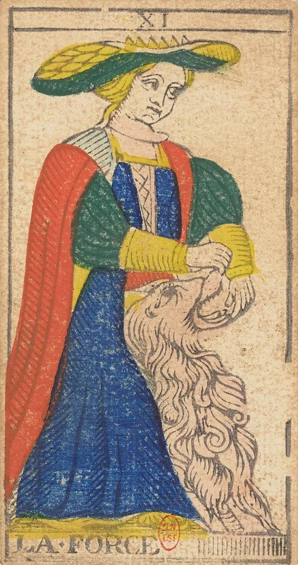 La Force, tarot de Marsella de Nicolas Conver