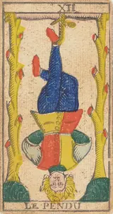 El Colgado (Le Pendu), tarot de Marsella