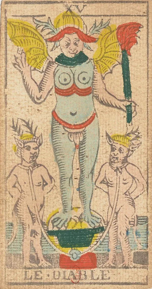 Le Diable, tarot de Marsella de Nicolas Conver
