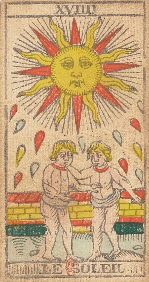 Le Soleil, tarot de Marsella de Nicolas Conver