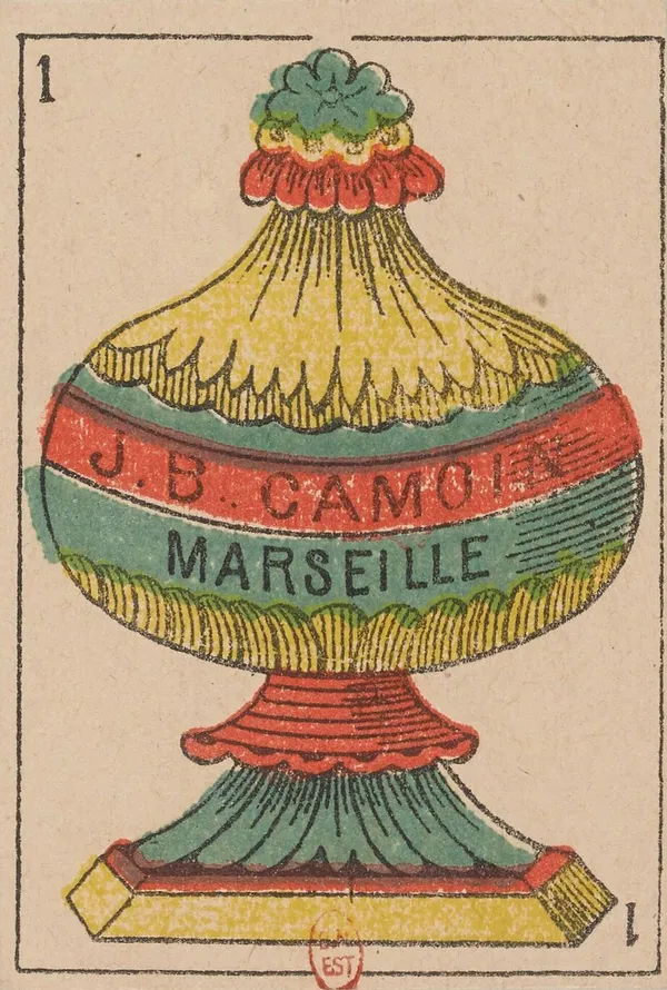 As de Copas, baraja española de Camoin (h. 1870)