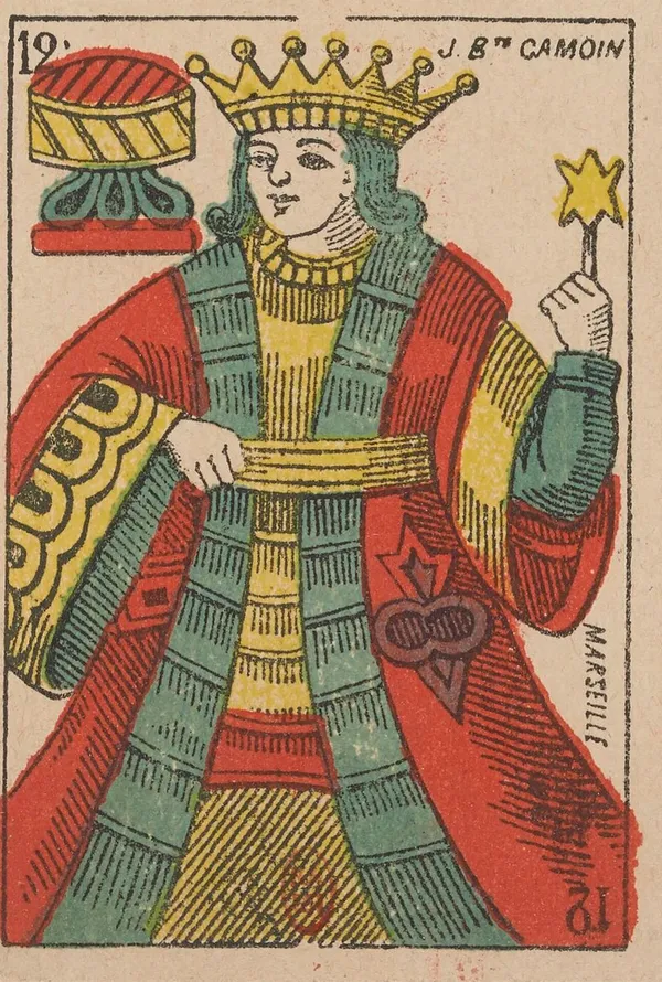 Rey de Copas, baraja española de Camoin (h. 1870)
