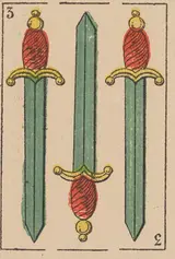 Tres de Espadas